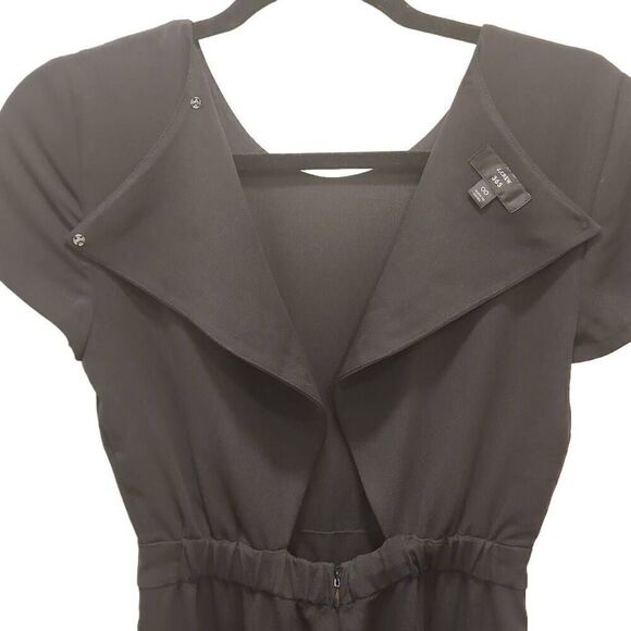 J. Crew Drapey Wrap-Back Wide Leg Cropped Business‎ Romper Jumpsuit Women's Size - Picture 9 of 16